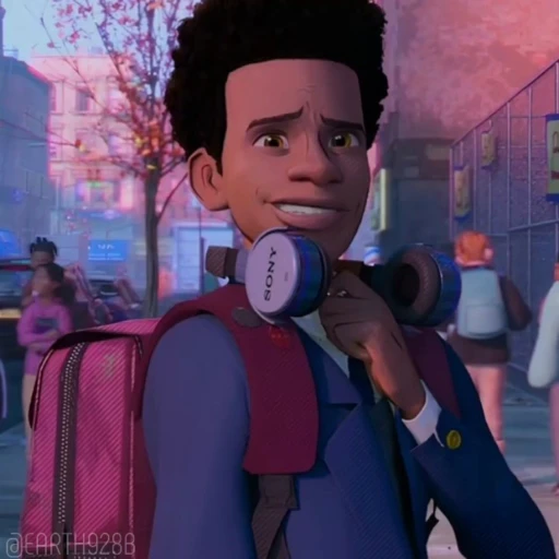 😎 Стикер «MILES MORALES SPIDERMAN MARVEL» для Telegram