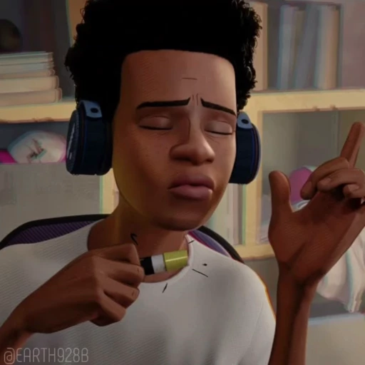 🥵 Стикер «MILES MORALES SPIDERMAN MARVEL» для Telegram