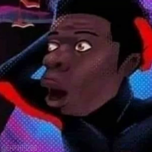 😍 Стикер «MILES MORALES SPIDERMAN MARVEL» для Telegram