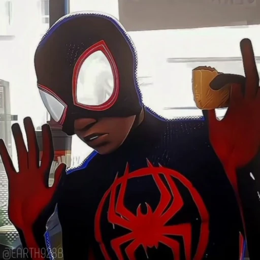 😡 Стикер «MILES MORALES SPIDERMAN MARVEL» для Telegram