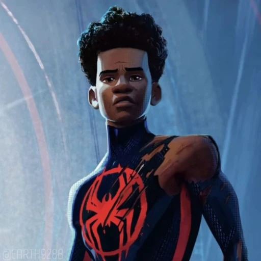 😈 Стикер «MILES MORALES SPIDERMAN MARVEL» для Telegram