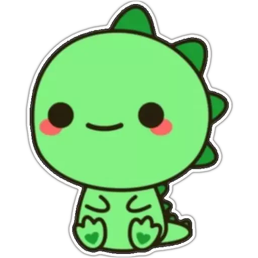 🦖 Стикер «(◕‿◕) Ⓒⓤⓣⓘⓔ» для Telegram