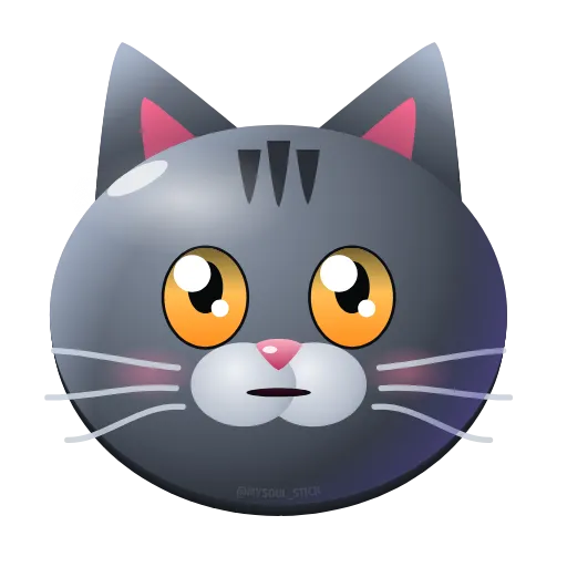 🤧 Эмодзи «Graphite Cat ‍⬛» для Telegram