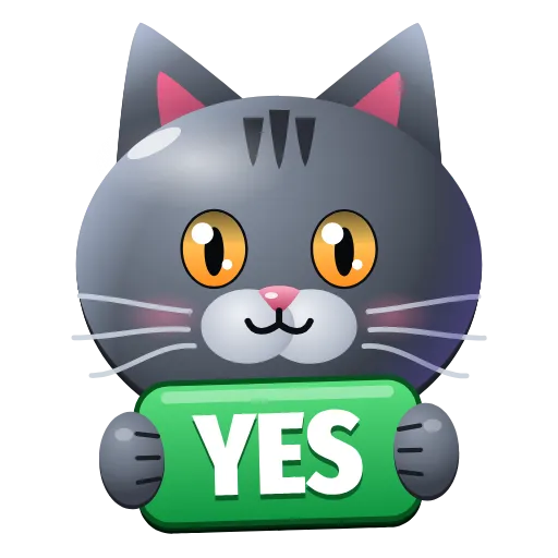 ✅ Эмодзи «Graphite Cat ‍⬛» для Telegram
