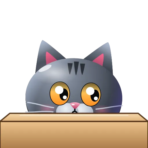 👀 Эмодзи «Graphite Cat ‍⬛» для Telegram