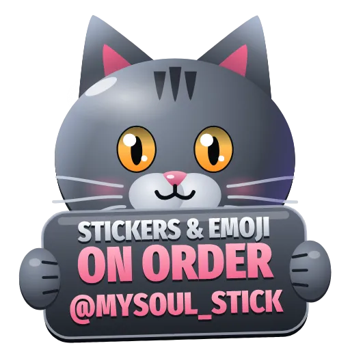 💌 Эмодзи «Graphite Cat ‍⬛» для Telegram