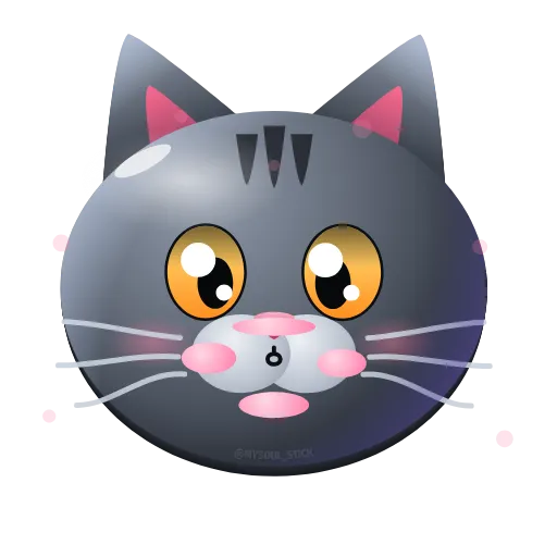 🎈 Эмодзи «Graphite Cat ‍⬛» для Telegram