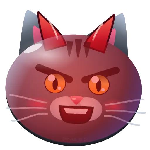 😠 Эмодзи «Graphite Cat ‍⬛» для Telegram