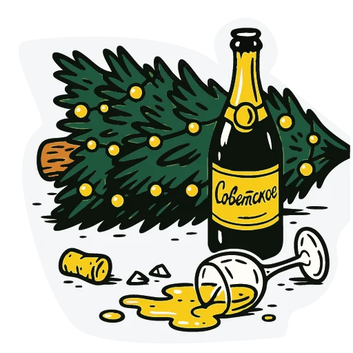 ✊ Стикер «Mad new year» для Telegram