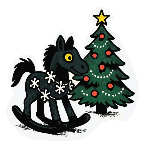👁️ Стикер «Mad new year» для Telegram