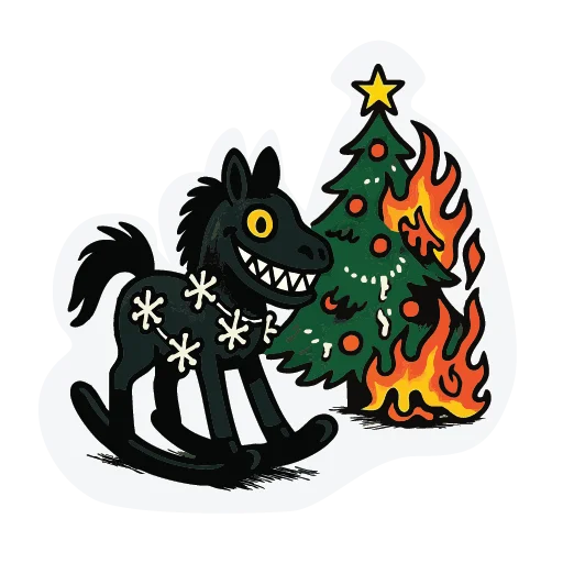 👹 Стикер «Mad new year» для Telegram