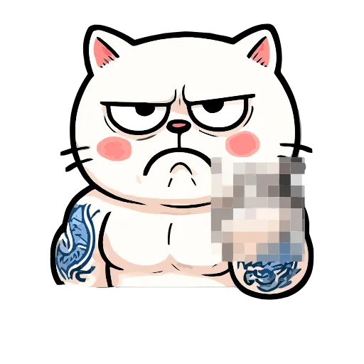 Стикер 11 Boss Cat