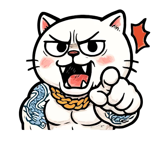 Стикер 4 Boss Cat