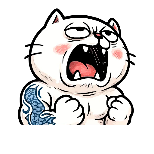 Стикер 2 Boss Cat