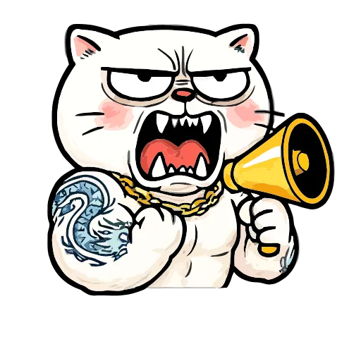 Стикер 20 Boss Cat