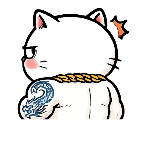 Стикер 5 Boss Cat