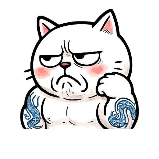 Стикер 3 Boss Cat