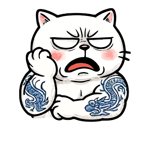 Стикер 16 Boss Cat