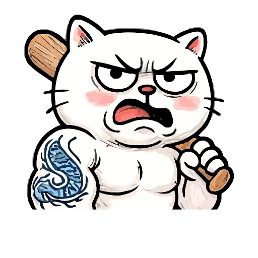 Стикер 9 Boss Cat