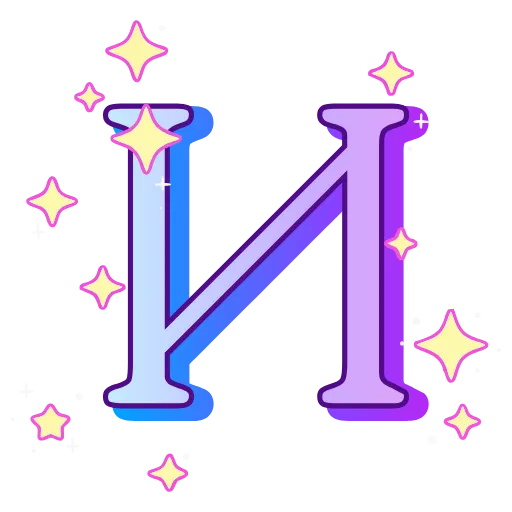 Стикер 10 decor #fonts #static #vector