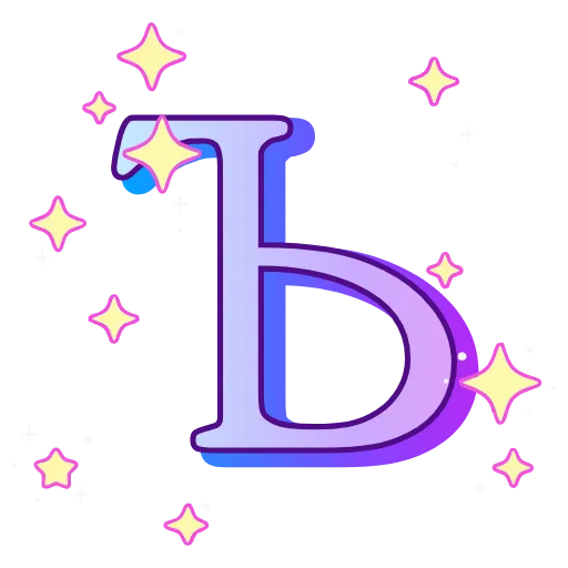 Стикер 28 decor #fonts #static #vector