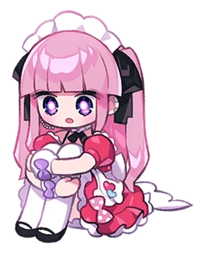 🍮 Стикер «Cute Maid» для Telegram