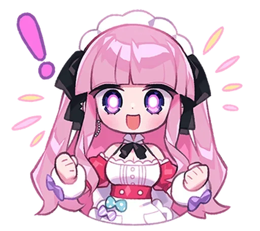 🍮 Стикер «Cute Maid» для Telegram