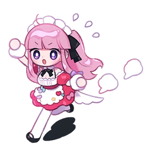 🍮 Стикер «Cute Maid» для Telegram