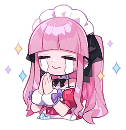 🍮 Стикер «Cute Maid» для Telegram