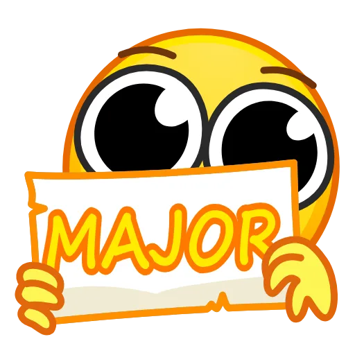 Стикер 18 Major Emojis