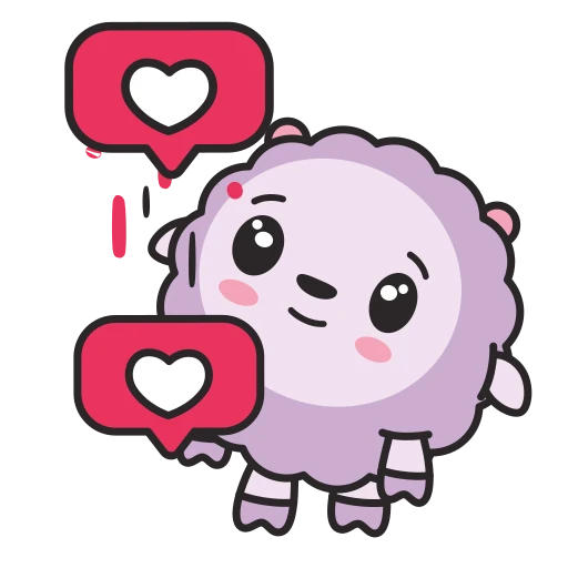 ❤️ Стикер «Малышарики» для Telegram