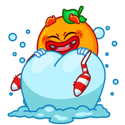 😆 Эмодзи «Мандариныч» для Telegram
