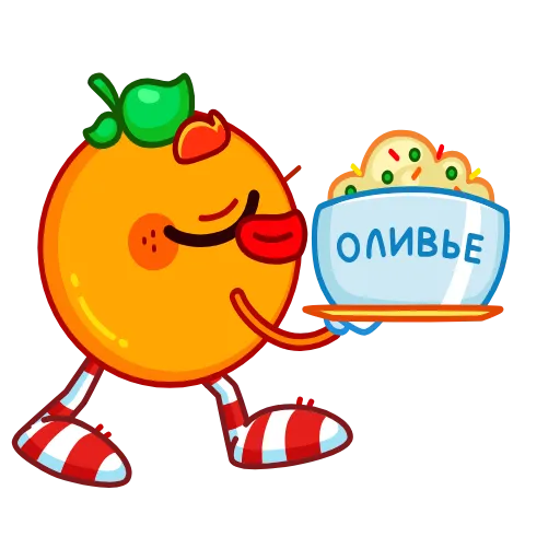🥗 Эмодзи «Мандариныч» для Telegram