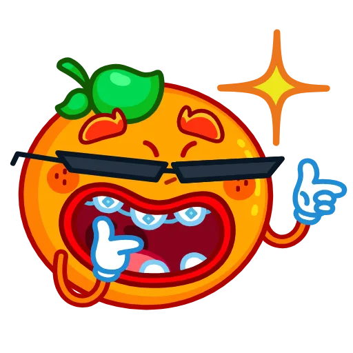 😎 Эмодзи «Мандариныч» для Telegram