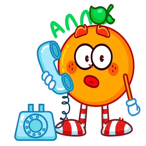 ☎️ Эмодзи «Мандариныч» для Telegram