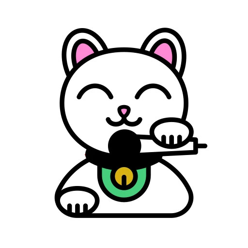 🥰 Стикер «Maneki Neko» для Telegram