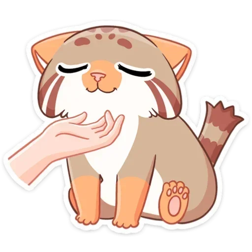 ☺ Стикер «Манул Ур без надписей» для Telegram