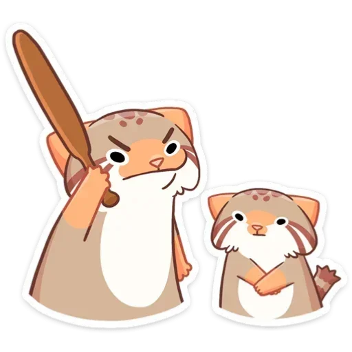 😡 Стикер «Манул Ур без надписей» для Telegram