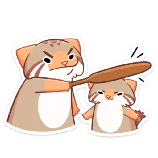 😤 Стикер «Манул Ур без надписей» для Telegram