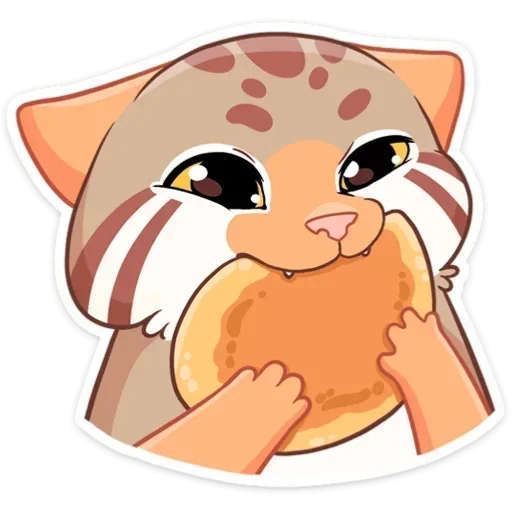 ☺ Стикер «Манул Ур без надписей» для Telegram