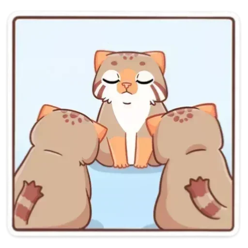 😌 Стикер «Манул Ур без надписей» для Telegram