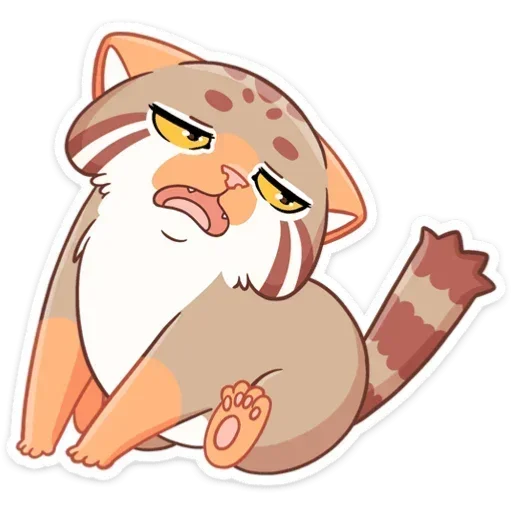 😫 Стикер «Манул Ур без надписей» для Telegram