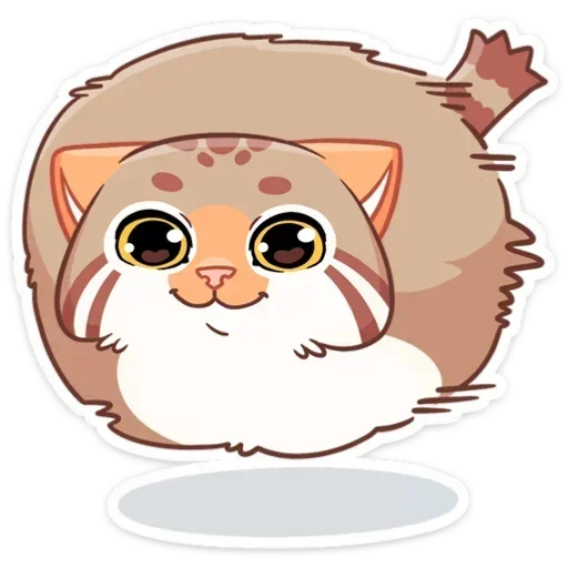 ☺ Стикер «Манул Ур без надписей» для Telegram