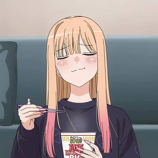 🍥 Стикер «Marin Kitagawa» для Telegram