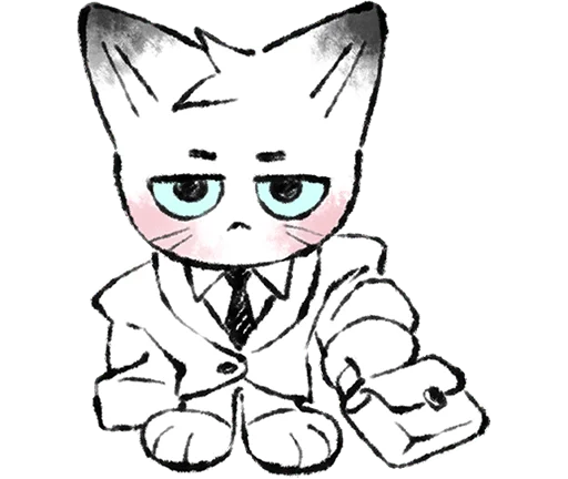 🐱 Стикер «Марк без надписей» для Telegram