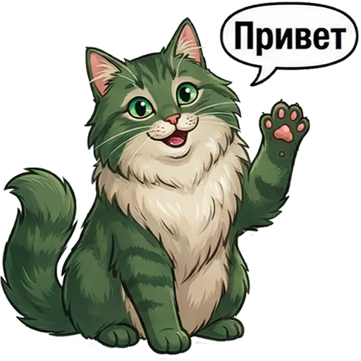 Стикерпак Marsik The Cat для Telegram