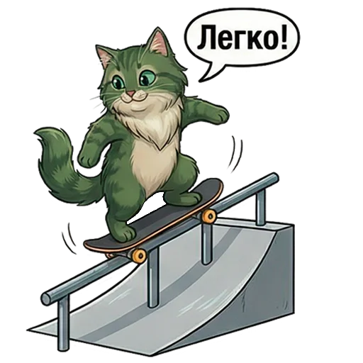 🛹 Стикер «Marsik The Cat» для Telegram