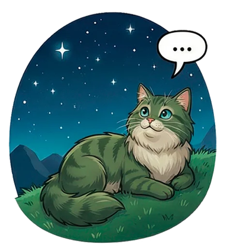 🌌 Стикер «Marsik The Cat» для Telegram