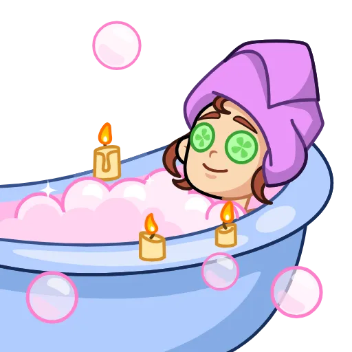 🛀 Стикер «Марта» для Telegram