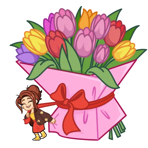 💐 Стикер «Марта» для Telegram
